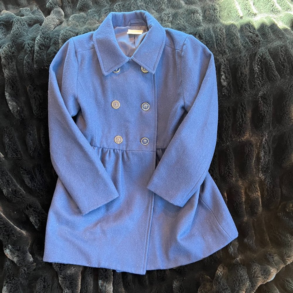 COPY - Girls' Navy Pea coat Size 5-6